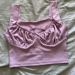 Light purple corset top